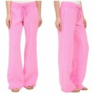 Pink linen Lilly Pulitzer Relaxed Pants